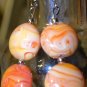Orange Creamcicle Earrings