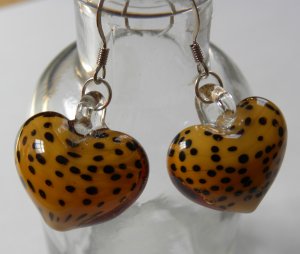 I HEART Cheetahs Earrings