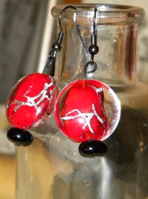 Red Dragon Earrings