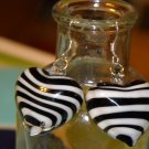 I HEART Zebras Earrings