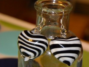 I HEART Zebras Earrings