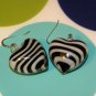 I HEART Zebras Earrings