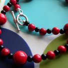 Red And Black Is Where It's At Necklace