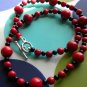 Red And Black Is Where It's At Necklace