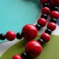 Red And Black Is Where It's At Necklace