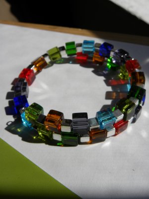 Colorful Cubes Bracelet