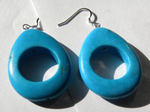 Teal Teardrops Earrings