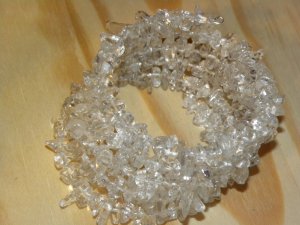 Harmony Clear Quartz Gemstone Chip Bracelet