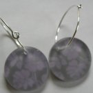 Pretty Purple Pansies Earrings