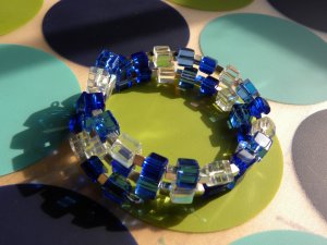 Blue Blocks Bracelet