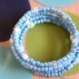 Baby Blue And Flowers Too Bracelet