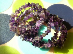 Peace And Wisdom Amethyst Gemstone Bracelet