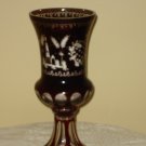 Bohemian Ruby Glass Vase