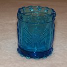 Vintage Blue Glass Toothpick Holder
