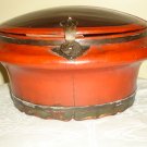 Vintage Chinese Fir Lacquer Fruit Bowl
