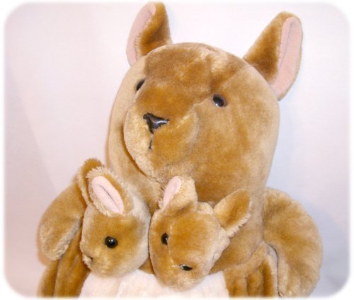 stuffed kangaroo with pouch