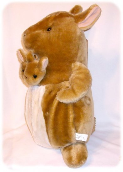 stuffed kangaroo with pouch