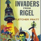 Invaders From Rigel, Pratt, Vintage Paperback Book, Airmont #SF4, Science Fiction