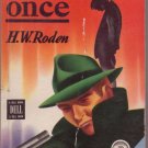 You Only Hang Once, H.W. Roden, Vintage Paperback Book, Dell Mapback #102, Mystery