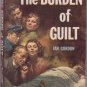 The Burden Of Guilt, Ian Gordon, Vintage Paperback Book, Dell #727, Murder Mystery