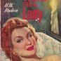 Wake for a Lady, H. W. Roden, Dell Mapback #345, Vintage Paperback Mystery, 1949