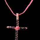 Copper Beaded Cross