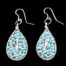 Silver Blue Earrings