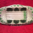 Antique Majolica Asparagus Platter c1800's, fm953