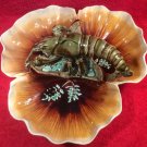 Antique Palissy Majolica Lobster Platter by Choisy-le-Roi c1836, fm919