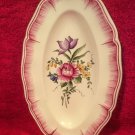 Beautiful Vintage Hand Painted Sarreguemines Platter Signed by Artist, ff379