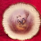 Antique Hand Painted Limoges Game Birds Plate c.1890's, L265