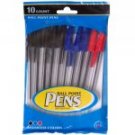 Clear Stick Ball Point Pens, 10-ct. Packs