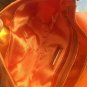 FRANCESCO BIASIA PURSE ORANGE NYLON WITH Metallic TRIM NEW