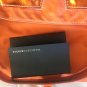FRANCESCO BIASIA PURSE ORANGE NYLON WITH Metallic TRIM NEW