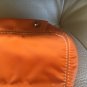 FRANCESCO BIASIA PURSE ORANGE NYLON WITH Metallic TRIM NEW
