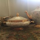 Vintage Eggshell Nautilus 22 Karat Gold Soup Tureen Cups  Georgian Coffee Pot