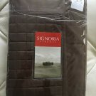 SIGNORIA FIRENZE Luxury ITALY Masaccio Chocolate EURO QUILTED SHAM SOFT $130 New