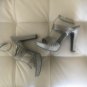 NEW Ralph Lauren Fiona Silver Rhinestone Heels w/ Ankle Strap 10M