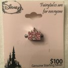 Disney Crystal Castle Sterling Happily Ever After Charm Slider NEW