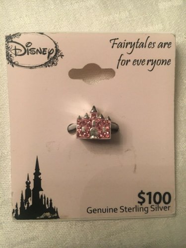 Disney Crystal Castle Sterling Happily Ever After Charm Slider NEW