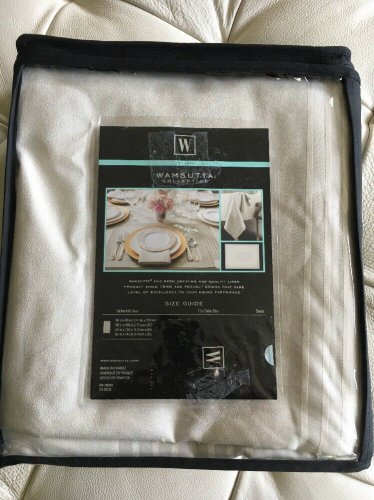 WAMSUTTA COLLECTION Chatham Dove Grey Tablecloth 68 X 143 NEW