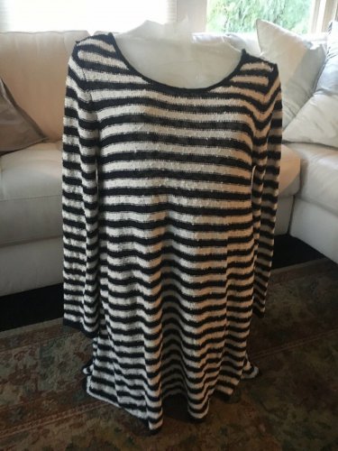 Free People Striped Sweater Dress Knit Small New