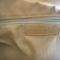 BERGE LIME GREEN LEATHER White Nylon purse Shoulder Bag VINTAGE NEW