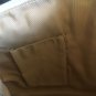 BERGE LIME GREEN LEATHER White Nylon purse Shoulder Bag VINTAGE NEW