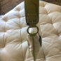 BERGE LIME GREEN LEATHER White Nylon purse Shoulder Bag VINTAGE NEW
