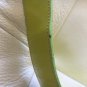 BERGE LIME GREEN LEATHER White Nylon purse Shoulder Bag VINTAGE NEW