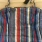 MARC by MARC JACOBS Shirt Cami Blue Red Bleeding Stripe Spaghetti Strap $178 NWT