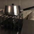 Vintage Stainless Fondue w/ Warmer Stand Made In Switzerland SPRING CULINOX?