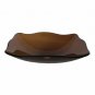 Novatto TIS-317T Tea Fluted Oblong Glass Vessel Bathroom Sink NEW