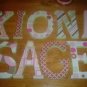 Custom wood letters